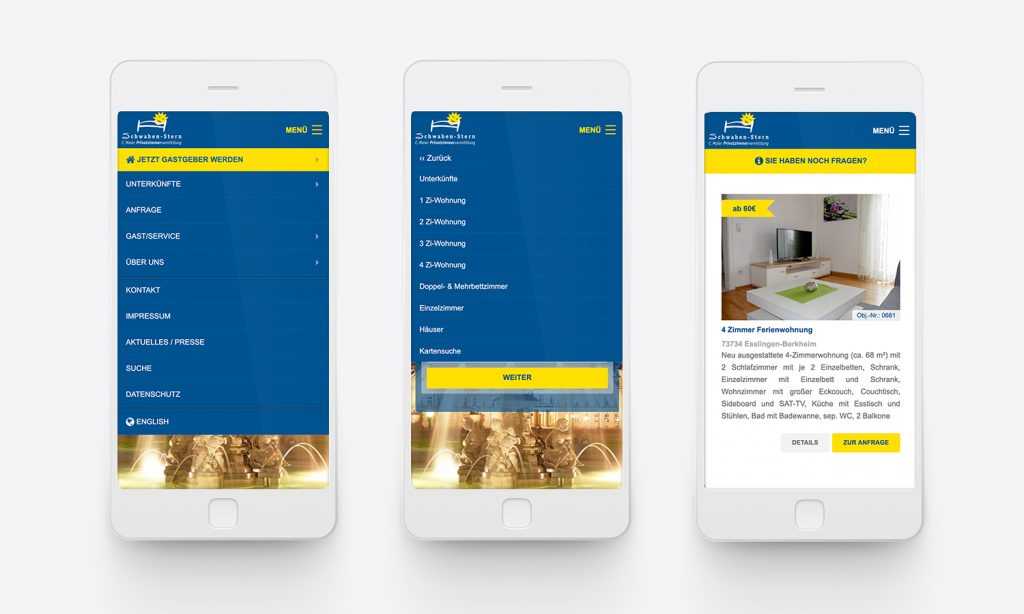 responsive design für mobile Endgeräte